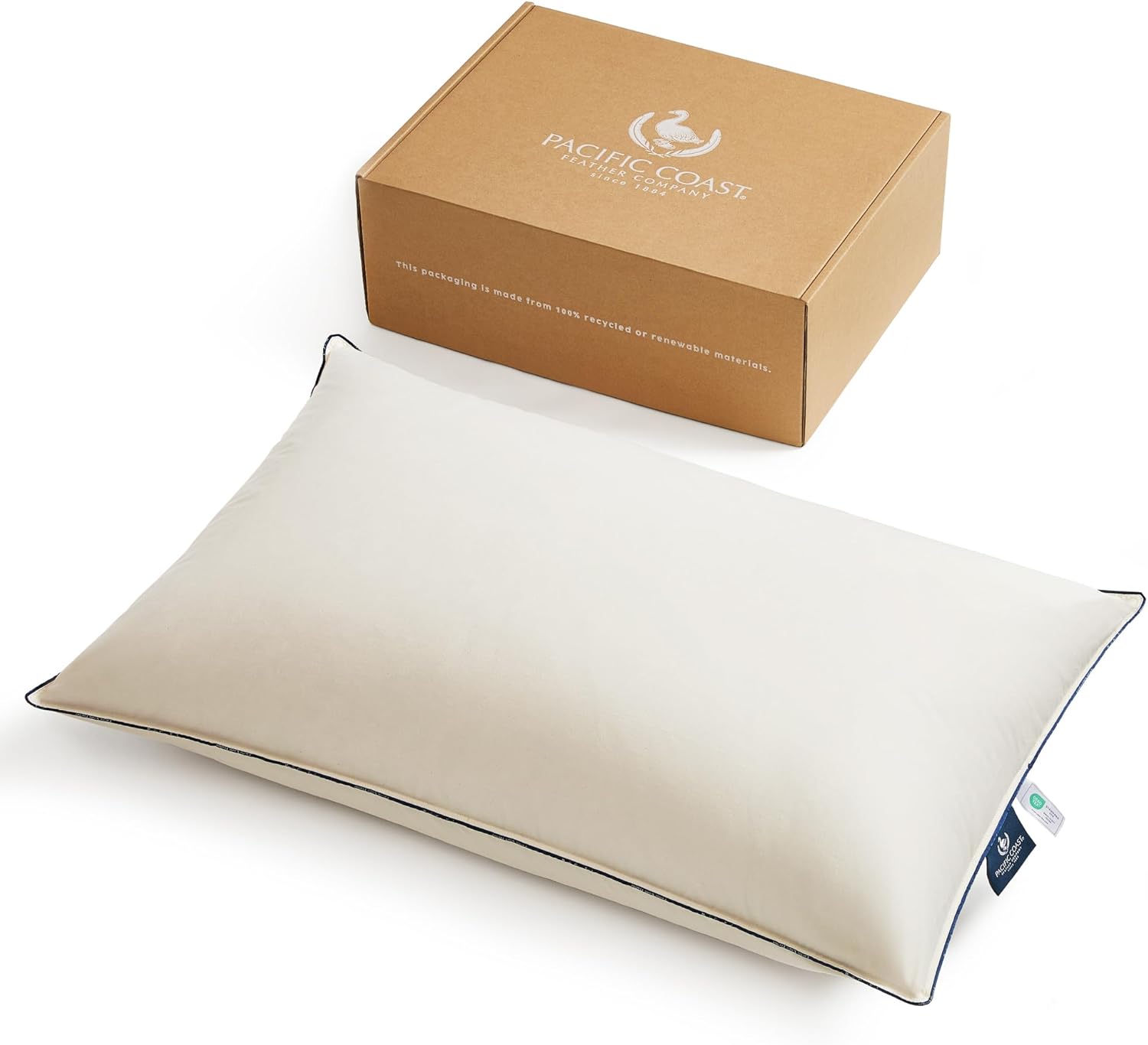 Feather & Down Pillow — Medium | 3-Chamber