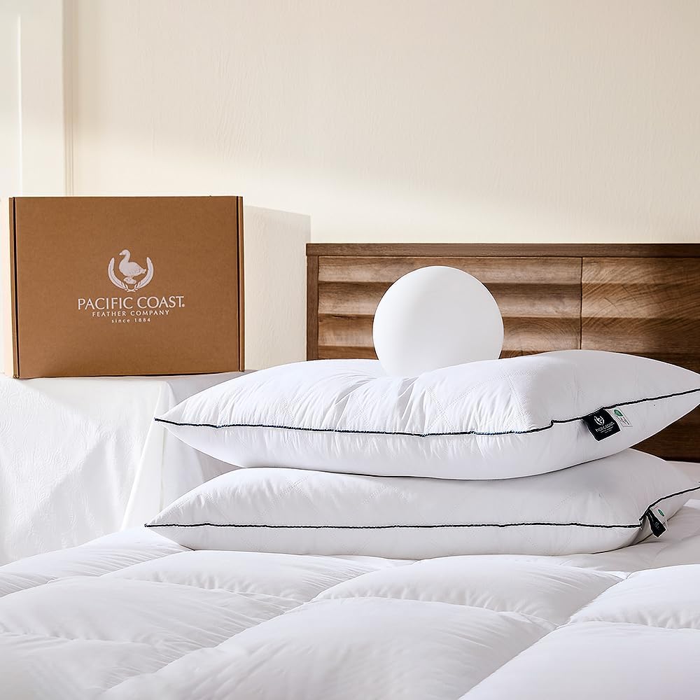 Feather & Down Pillow — Medium | Diamond Quilted
