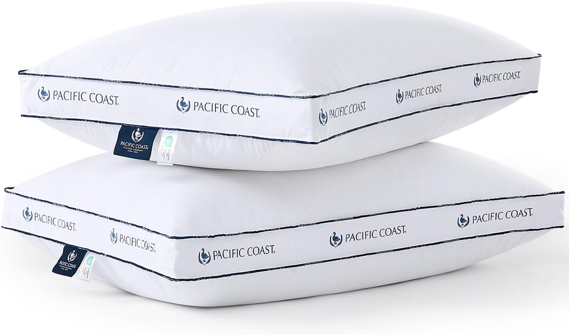 Gusseted Feather & Down Pillow — Firm | Supportive